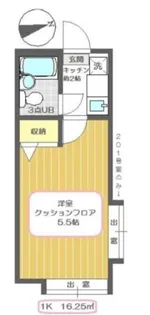 ドミール千川【1階】の間取り