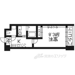 プラネシア京阪出町柳【3階】の間取り