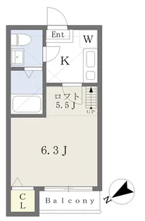 サンハイム宮町【1階】の間取り
