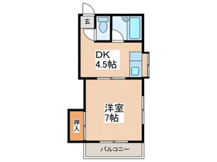 内藤コーポ【2階】の間取り