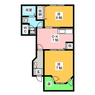 サンフォレスタ21 A棟【1階】の間取り