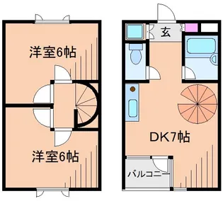 アップルメイツ綱島【3階】の間取り