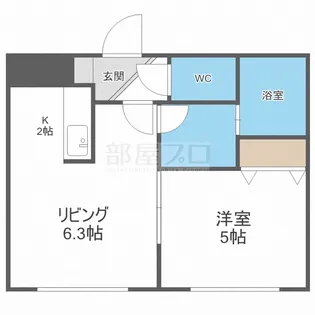 Rosen18(ローゼン)【4階】の間取り