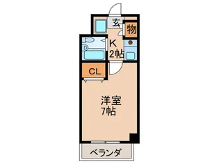 ハイツグリ-ンピア【2階】の間取り