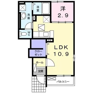 エイトワン すがわA【1階】の間取り
