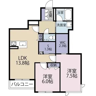 メゾンサンピア武蔵浦和【2階】の間取り