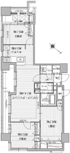 アクタス渡辺通パークシティ【14階】の間取り