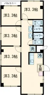 アクセス東和【4階】の間取り
