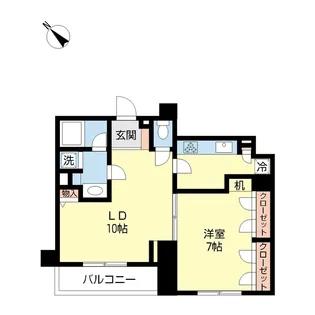 リリーベル門前仲町【4階】の間取り