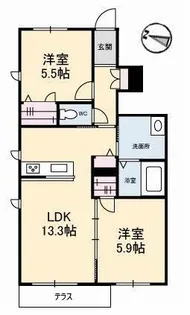 ぷらんどーる【1階】の間取り