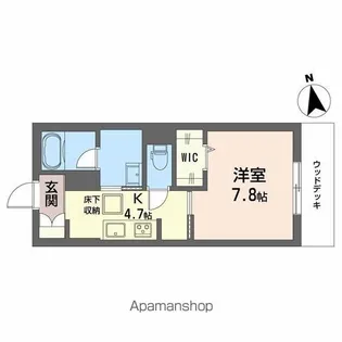 KIコーポレーション玉姓町【1階】の間取り