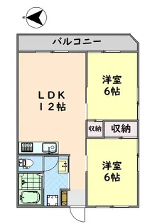船田マンション【7階】の間取り