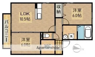 ソレアードA【1階】の間取り