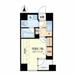ブライズ三軒茶屋 201号室【2階】の間取り