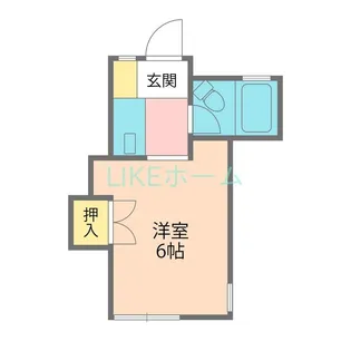 ジーアイハウス日の出A【1階】の間取り