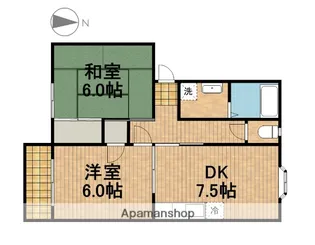 ヒルズ幸【1階】の間取り