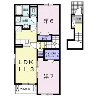グレイスII【2階】の間取り