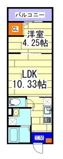 LIEN(リアン)【3階】の間取り