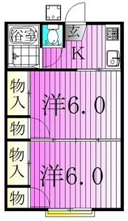 百和コーポ【2階】の間取り