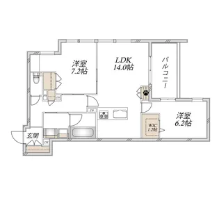 セレナ・ヴィラ【2階】の間取り