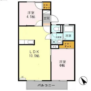 グリーンハイツ【2階】の間取り