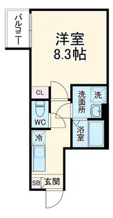 カインドネス橋本East【1階】の間取り