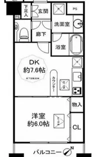 デュオスカーラ大森【8階】の間取り