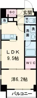 グランツアベニュー立川錦町【8階】の間取り