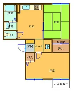 シンワパレス【1階】の間取り