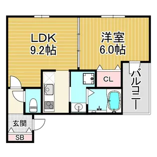 フジパレス西宮中島町II番館【3階】の間取り