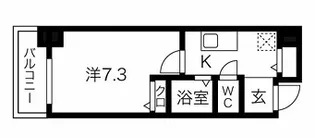 アップルガーデンコート城東【7階】の間取り