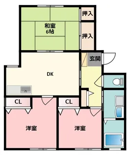 ベルヴィー【2階】の間取り