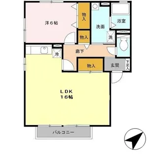クレールハイム【2階】の間取り