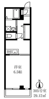 フラッツ東亜【3階】の間取り