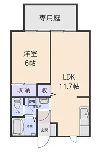 カサブランカ【1階】の間取り
