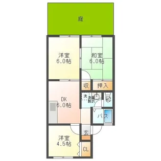 セジュールベル【1階】の間取り