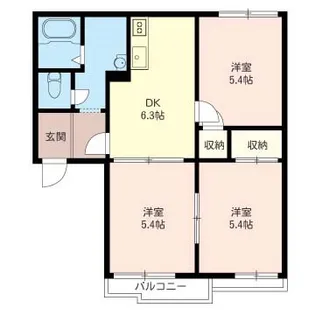 コーポハピネス【2階】の間取り
