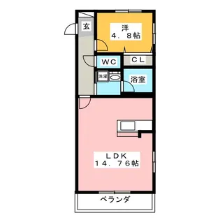 Leon II【4階】の間取り