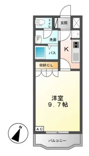 ハート・オブ・クレイドル【1階】の間取り