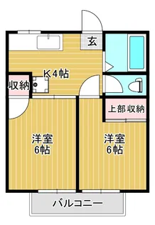 シティハイツ小島【2階】の間取り