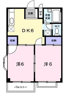 エルディムライフA【2階】の間取り