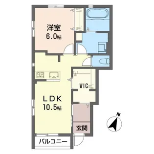 テサールム【1階】の間取り