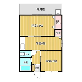高橋アパート【1階】の間取り