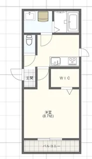 クロスロード東姫路【2階】の間取り
