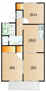 オークス長府【2階】の間取り