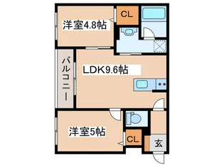 フォスカリーノ【2階】の間取り