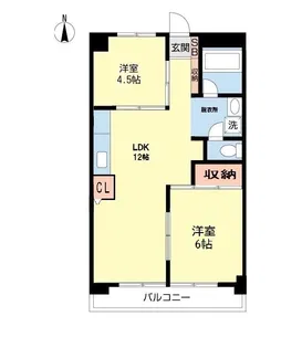 ユーパレス田柄【3階】の間取り