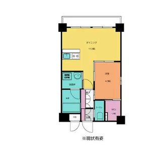セントラルクレイン高城【8階】の間取り
