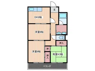 COLORS五日市【2階】の間取り
