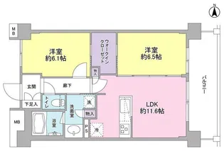 アンビエンテ経堂【4階】の間取り